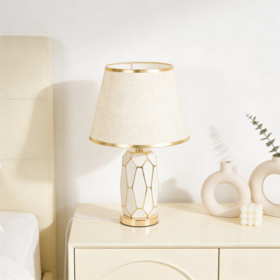 18.5" Modern Ceramic Table Lamp (Bulb Include)