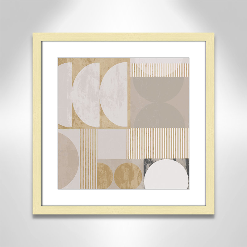 «Golden Balance II» par Casa Fine Arts, Imprimé mat, Or mat, L 17 po x H 17 po