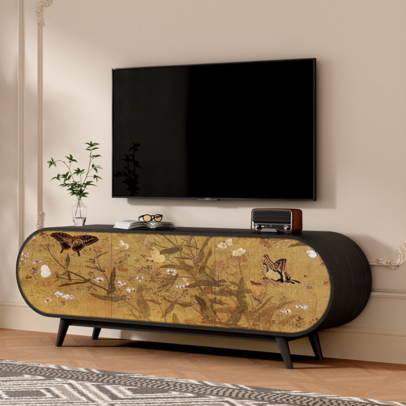 Meuble télé en bois de noyer de style français