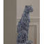 Bleu, blanc, forme libre, verre, acier, pierre frittée, objet décoratif