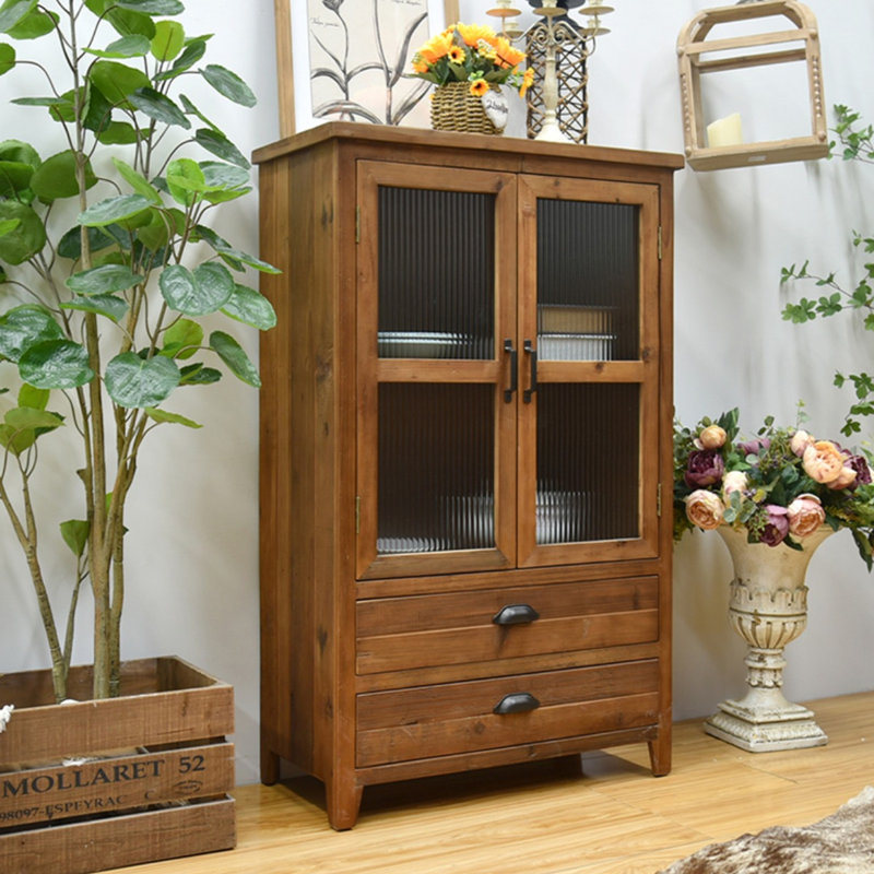 Retro Walnut Solid Wood Sideboard