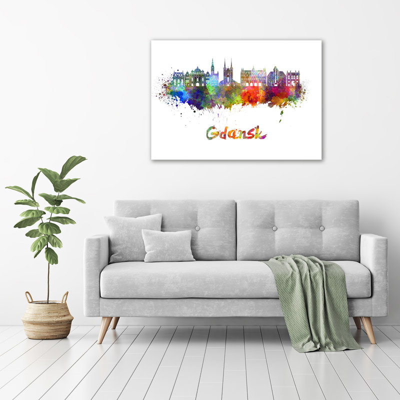 Colorful Gdansk 1 Piece Wrapped Canvas Wall Art