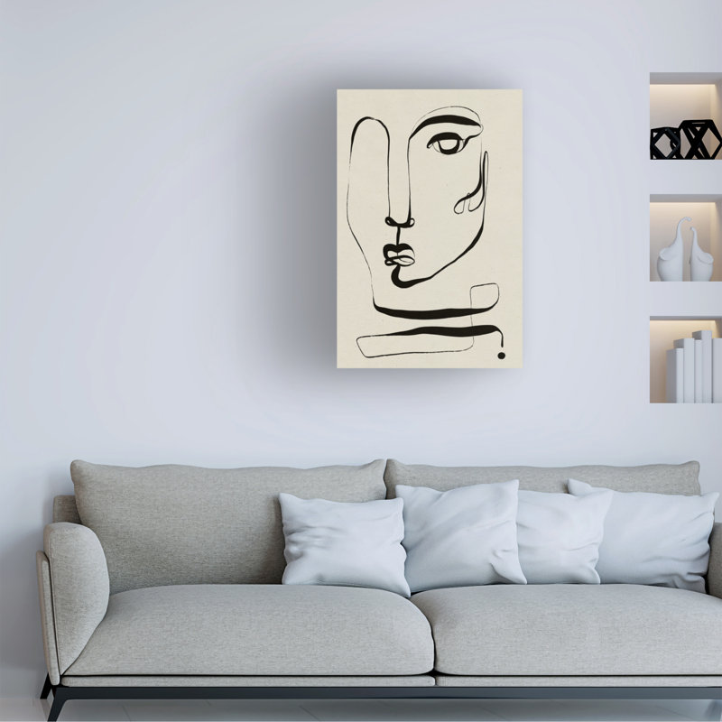 Toile Treechild La Visage, H 19 po x l 12 po