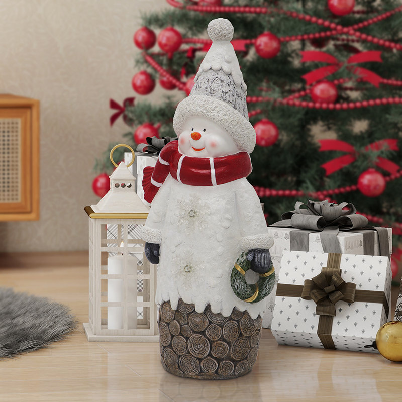 Bonhomme de neige en résine