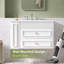 Meuble-lavabo flottant mural 30 po avec 2 tiroirs et lavabo en céramique intégré-33536646