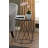 Adore Decor Element Geometric Side Table, Hexagon-Shaped Tabletop, Small Modern End Table, Black Metal Construction, Fully Assembled, Black