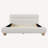 Upholstered Bed With Solid Round Legs
