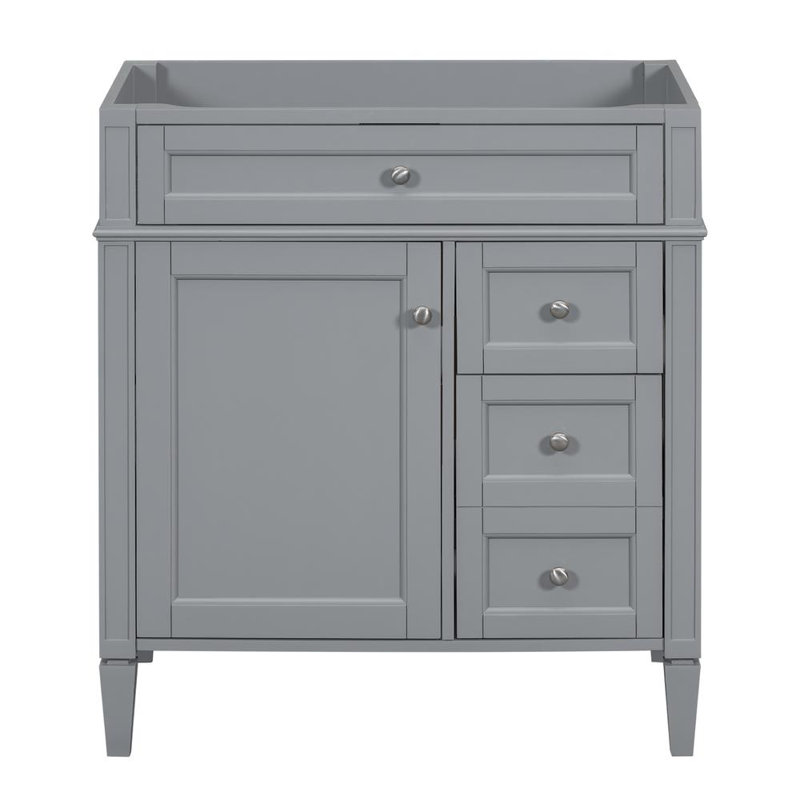 Bathroom Vanity Without Sink (Gray)