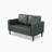 Jordy 54.5'' Faux Leather Loveseat-342738539