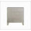 Table de chevet de style glam avec 2 tiroirs et façade en miroir, finition champagne pour un décor de chambre à coucher de luxe