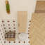 Armoire murale de salle de bain flottante murale avec porte simple pour rangement compact et tablettes réglables