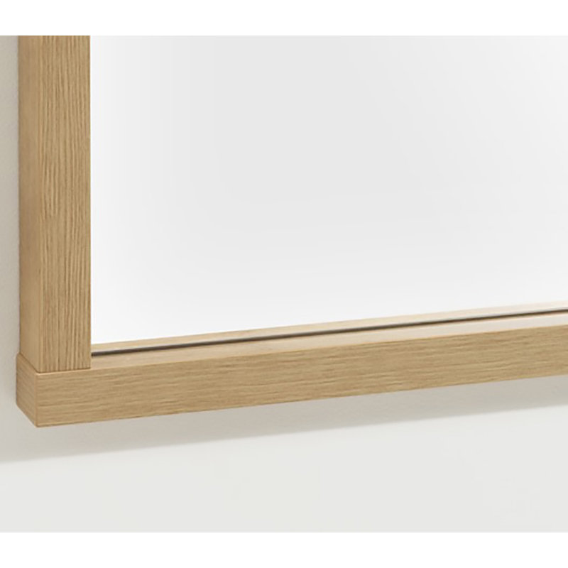 Lafabrica Wood Flat Wall Mirror, Gold