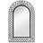 Garden Mirror Outdoor Decorative Mirror Patio Wall Mirror Steel Frame-1986494995