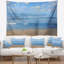 Tapisserie large de mer tropical bleu-28507272