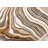 8' Cream And Beige Abstract Runner Rug