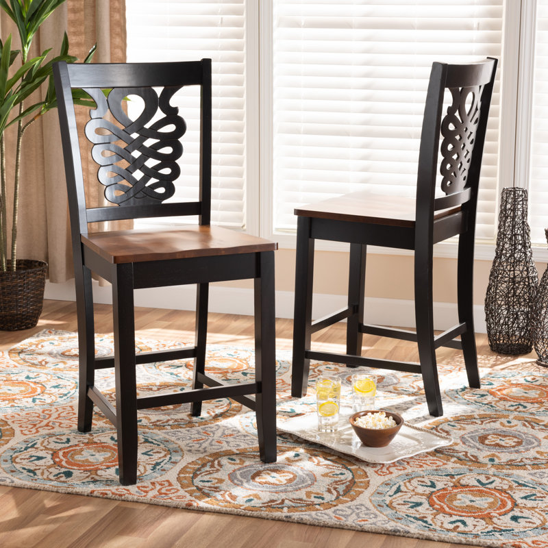 Solid Wood Counter Stool, Walnut