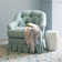 Ines Blue Hand Micro Hooked Wool Rug