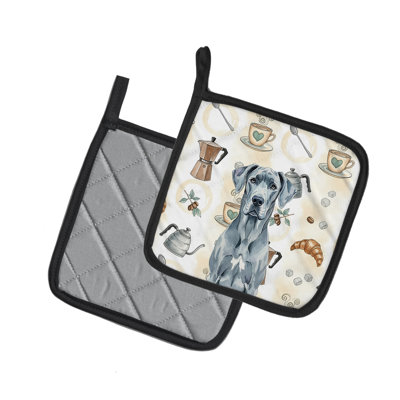 Paire de porte-cafetières Blue Great Dane