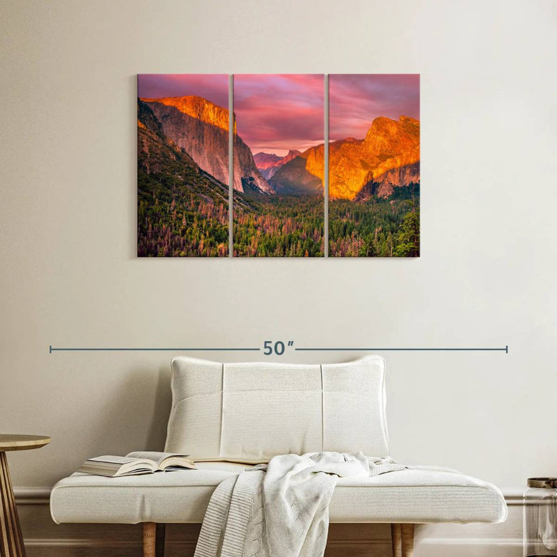 Alvord Yosemite Valley Sunset View, 24" H x 38" W