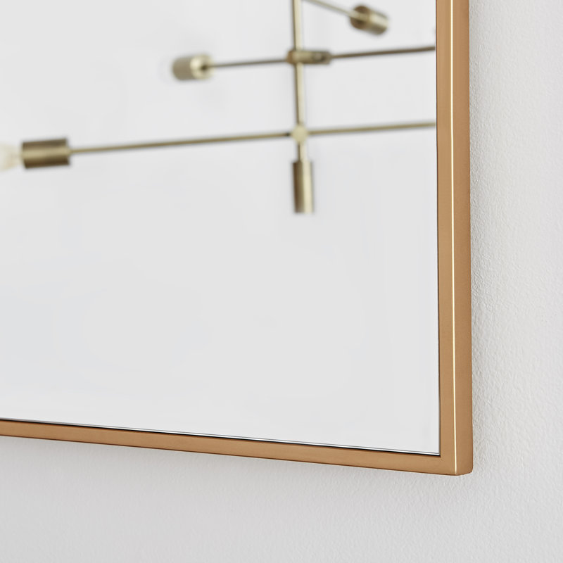 Miroir mural Alcantera, 55,1 po x 19,7 po, Cuivre