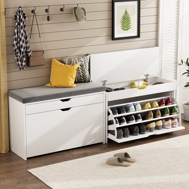 9 Shoe Storage Bench with Hidden Space