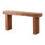 Table d'appoint en bois 63 pouces avec grain de bois naturel et nœuds