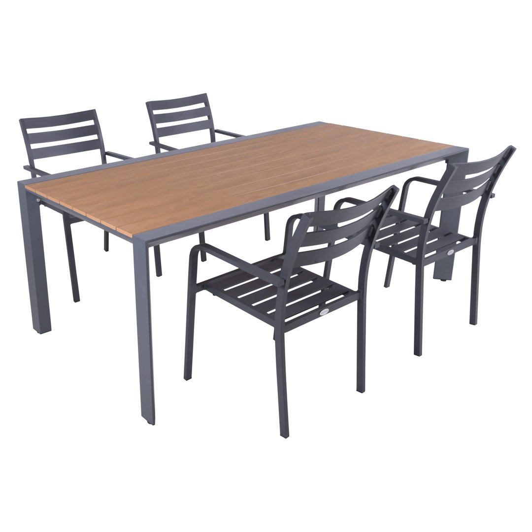 Tischgruppe Nabor/TREVISO Set 01, 5-Tlg. | 1 × 305447 | 4 × 305254