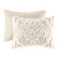 Décoration de chambre shabby chic, housse de couette 3 pièces en chenille de coton avec fermeture à boutons, taille, design, literie