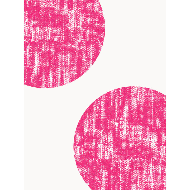 Pois et adhésifs en vinyle texturé à pois 3 pouces, Rose vif