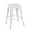 Ensemble de 2 tabourets de bar en métal sans dossier avec un design peu encombrant-1264511498-1264511500