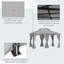 Achante 4 x 3 m Garden Gazebo with Double Roof, Curtains, Dark Grey