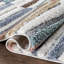 Delia Stripes Modern Light Blue Area Rug-63337169