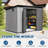 Domi Durable Resin Outdoor Lean-To Storage Shed Pitched Roof Tool Room with Double Door, PVC-coated polyester Floor Mat-119751806
