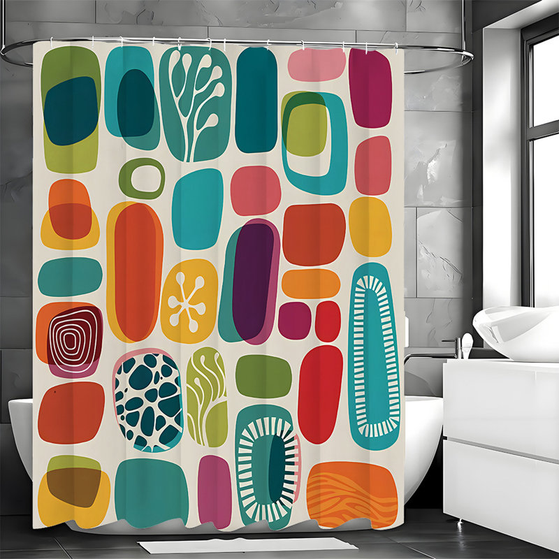 Shower Curtains with Hooks Included