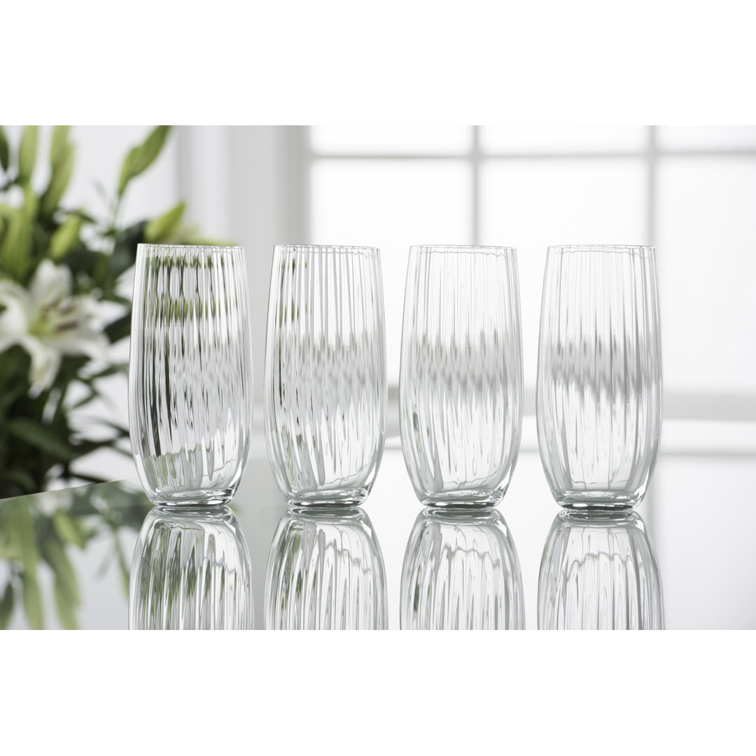 Erne 14oz. Crystal Highball Glass Set Galway Crystal