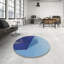 Tapis bleu/mauve à tisser électrique-612690018