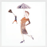 Les Parapluies Painting by Simon Schneiderman