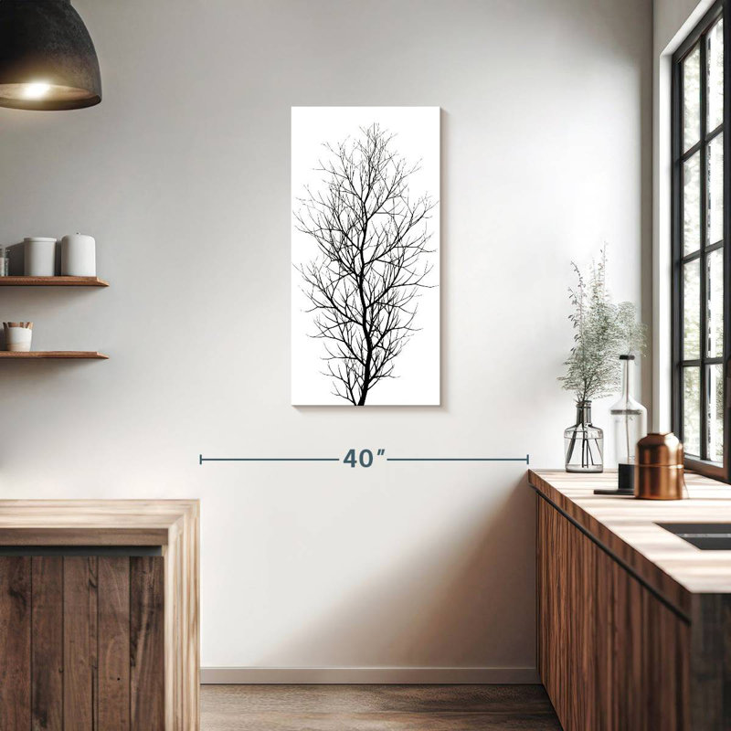 Black Tree, 36" H x 18" W