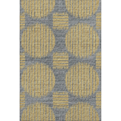 Premium Machine Washable Vivijana AMF119 Yellow