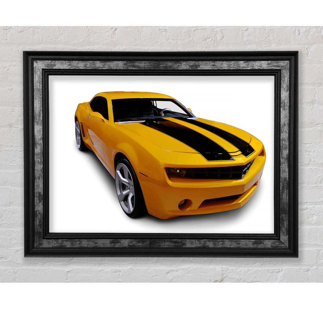 Bumblebee Chevrolet Camaro Gerahmter Druck