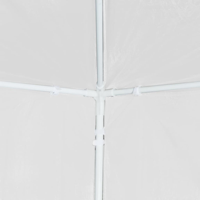 vidaXL Party Tent White Polyethylene, Steel Medium, White