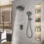 Ensemble de robinet de douche 3 fonctions avec douchette 12 "Functiom (valeur brute incluse)-104845189