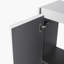 Armoire de salle de bain 12 po, portes à fermeture en douceur, fixation flottante, blanc