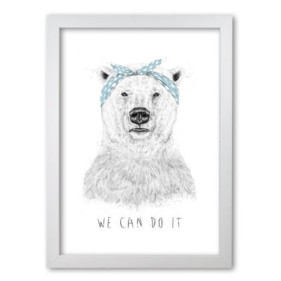 We Can Do It Bear by Mercedes Lopes Charro - Print
