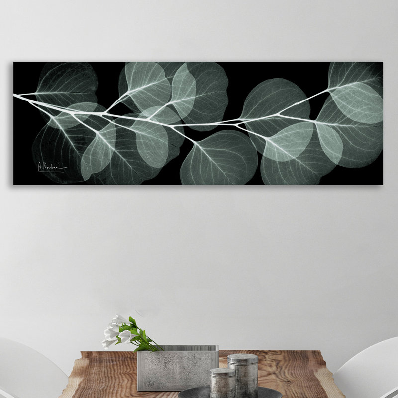 « eucalyptus night 2 », reproduction d’impression sur toile tendue, H 15 po x l 45 po