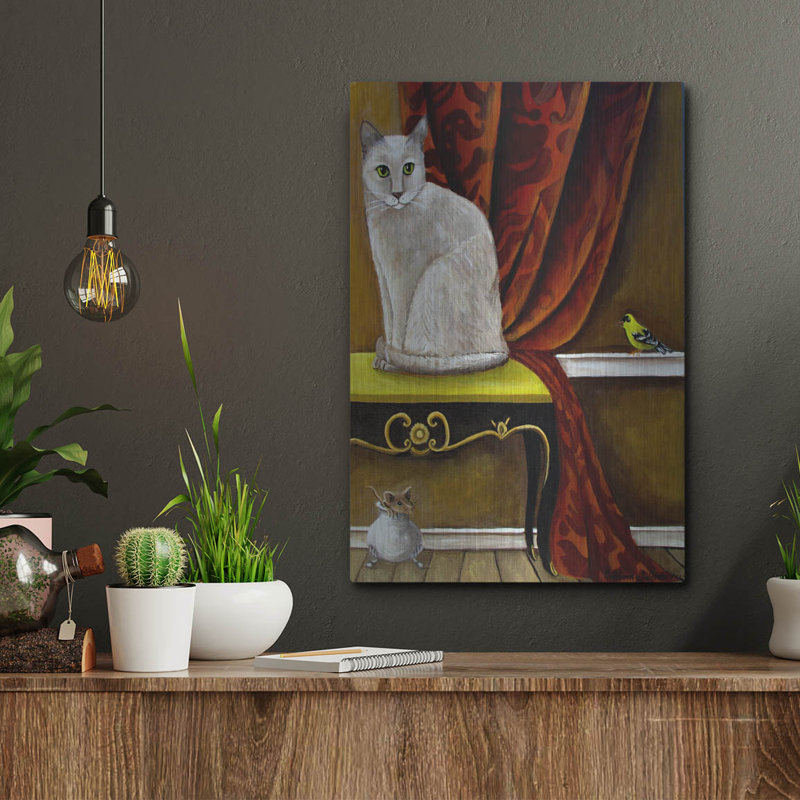 «Three Amigos» par Catherine A Nolin, art mural en métal, H 16 po x l 12 po