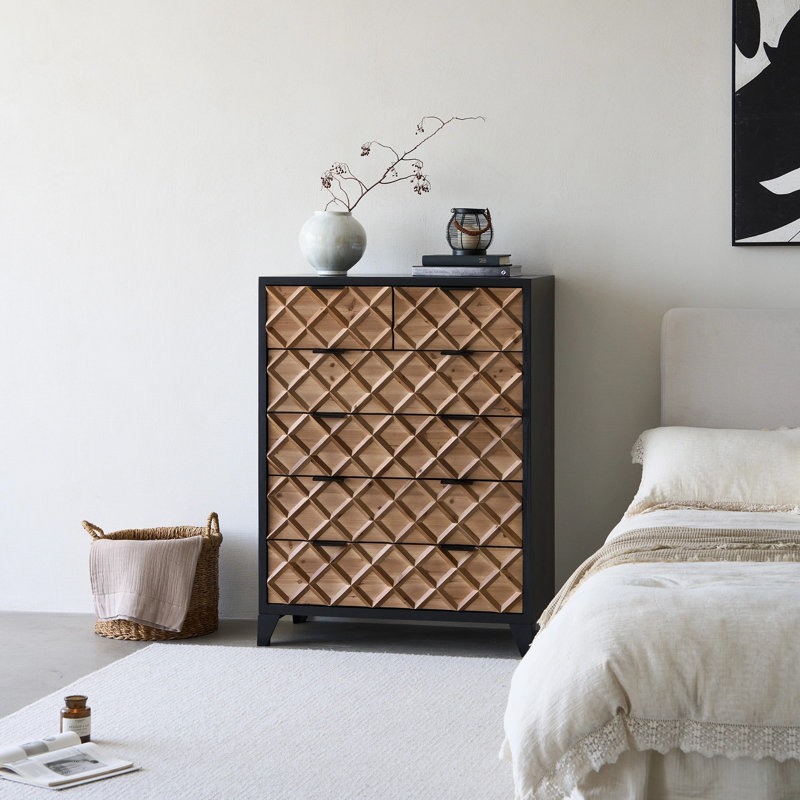 Mahisha 33” * 44” Wood Parquet Dresser