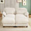 Canapé moderne en chenille avec pouf amovible, coussins et oreillers lombaires pour salon, appartement-1936094218