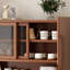 Armoire à nourriture en bois massif de style médiéval