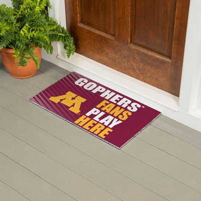 Tapis en PVC de l'Université du Minnesota, 28 po x 16 po